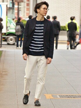 417 officialさん（メンズ・173cm）の春コーディネート