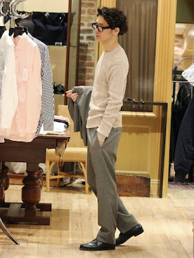 417 officialさん（メンズ・173cm）の春コーディネート