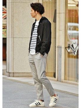 417 officialさん（メンズ・173cm）の春コーディネート