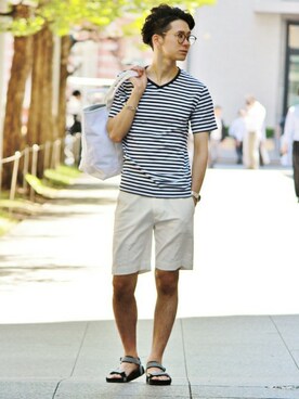 417 officialさん(メンズ・173cm)の夏コーディネート