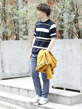 417 officialさん（メンズ・173cm）の春コーディネート