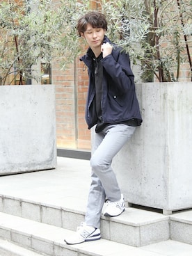 「417 EDIFICE（フォーワンセブンエディフィス）のアイテム（チノパンツ）」を使った、417 officialさん（メンズ・173cm）の春コーディネート