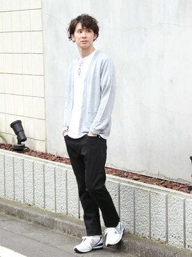 「417 EDIFICE（フォーワンセブンエディフィス）のアイテム（チノパンツ）」を使った、417 officialさん（メンズ・173cm）の春コーディネート