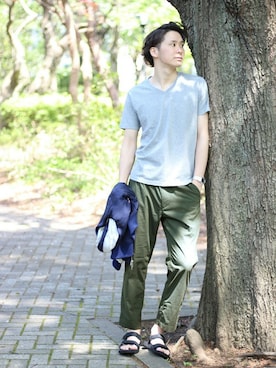 417 officialさん(メンズ・173cm)の春コーディネート