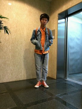「maverick（マーベリック）のアイテム（ジャケット/アウター）」を使った、Shogoさん（メンズ・175cm）の春コーディネート
