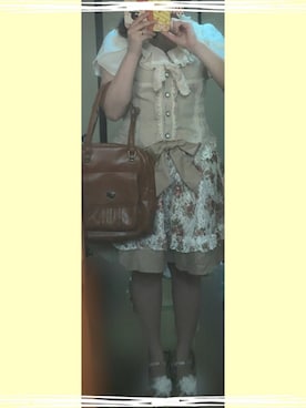 「axes femme（アクシーズファム）のアイテム（ベスト）」を使った、teroさん（レディース・153cm）の夏コーディネート