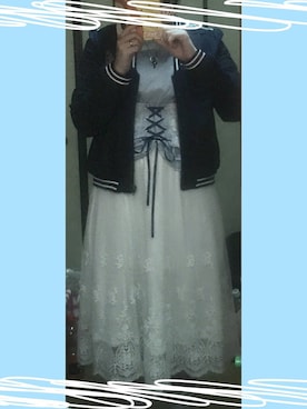「axes femme（アクシーズファム）のアイテム（ブルゾン）」を使った、teroさん（レディース・153cm）の夏コーディネート