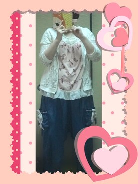 「axes femme（アクシーズファム）のアイテム（パーカー）」を使った、teroさん（レディース・153cm）の夏コーディネート
