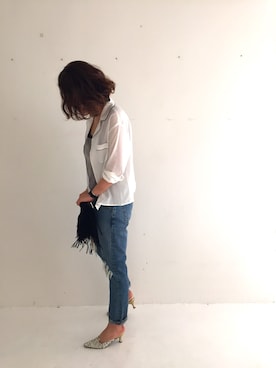 「アイテム（アンダーウェア）」を使った、SAAYA KOUZAWAさん（レディース・165cm・20代）の春コーディネート