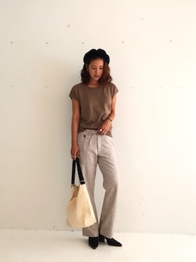 「アイテム（ブーティ）」を使った、SAAYA KOUZAWAさん（レディース・165cm）の夏コーディネート