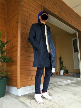 「お買い物」｜「アイテム（キャップ）」を使った、たけちゃさん（メンズ・174cm）の秋コーディネート