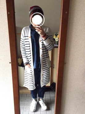 「さしいろ」｜「アイテム（スニーカー）」を使った、yuki☺︎さん（レディース・164cm）の冬コーディネート
