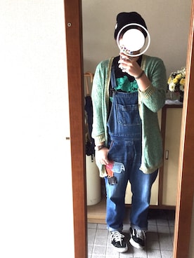 「チチカカ（チチカカ）のアイテム（オールインワン・サロペット）」を使った、yuki☺︎さん（レディース・164cm）の春コーディネート