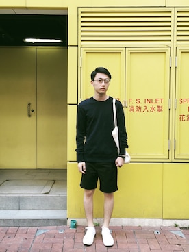 「REIGNING CHAMP（レイニングチャンプ）のアイテム（トップス）」を使った、todaynoyouさん（メンズ・165cm）の秋コーディネート