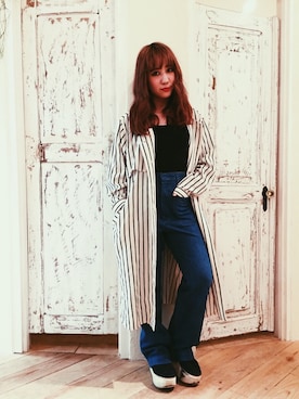 「Dolly&Molly（ドリー＆モリー）のアイテム」を使った、Manahaさん（レディース・155cm）の春コーディネート