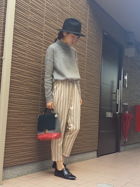 「ぺプラム」｜「アイテム（その他シューズ）」を使った、okachamaさん（レディース・167cm）の冬コーディネート