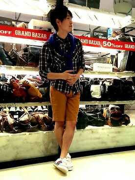 ｴﾃﾞｨｼｮﾝﾜｰｸｽ札幌ﾊﾟﾙｺ店さん（メンズ・175cm）の夏コーディネート