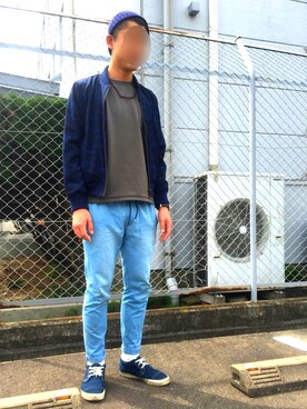 「JOURNAL STANDARD（ジャーナルスタンダード）のアイテム（MA-1）」を使った、Ta2さん（メンズ・176cm）の春コーディネート