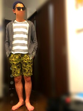 「Simplicite（サンプリシテ）のアイテム（トップス）」を使った、Ta2さん（メンズ・176cm）の春コーディネート