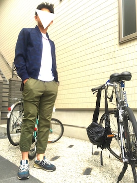 「JOURNAL STANDARD（ジャーナルスタンダード）のアイテム（MA-1）」を使った、Ta2さん（メンズ・176cm）の春コーディネート