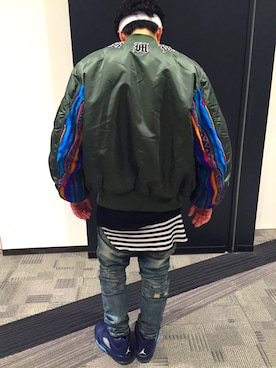 「airjordan5」｜4wk1さん（メンズ・172cm）の冬コーディネート