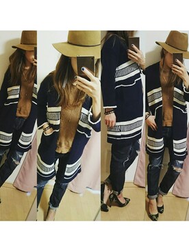 「通販」｜「アイテム（アクセサリー）」を使った、Sayaさん（レディース・159cm）の冬コーディネート