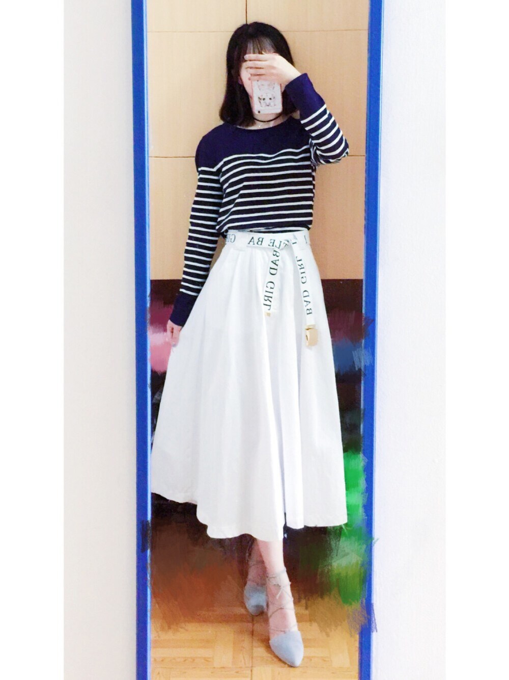 「秋のコーデ、大人カジュアル、outfit、ootd、通勤コーデ」｜「EMODAのDROP RING チョーカー（チョーカー、シルバー系）」を使った、Dieu_saitさん（レディース・163cm）の秋コーディネートの1枚目の写真