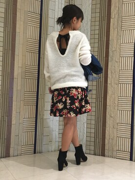 「Banner Barrett（バナーバレット）のアイテム（デニムジャケット）」を使った、chihiroさん（レディース・150cm）の秋コーディネート