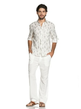「white pants」｜OndadeMarさん（メンズ・180cm）の秋コーディネート