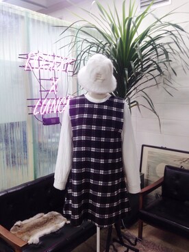 「hat」｜「アイテム（その他）」を使った、야나さん（レディース・162cm）の冬コーディネート