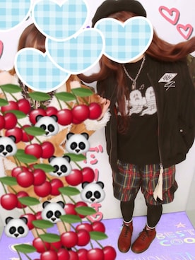 「RNA」｜「アイテム（MA-1）」を使った、さかなくんさん（レディース・160cm）の冬コーディネート