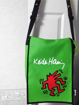 「Keith Haring（キース・ヘリング）のアイテム（バッグ）」を使った、sakuchangさん（レディース・160cm）の冬コーディネート