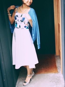 「ブルー x ホワイト」｜fumika...さん（レディース・155cm）の夏コーディネート