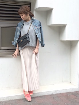「rag & bone（ラグアンドボーン）のアイテム（その他シューズ）」を使った、原田沙奈子さん（レディース・163cm）の春コーディネート