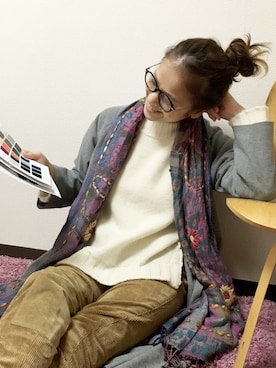 「Abel（アベル）のアイテム」を使った、原田沙奈子さん（レディース・163cm）の秋コーディネート