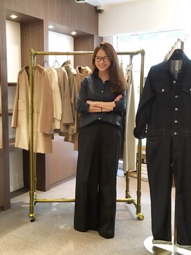 「Abel（アベル）のアイテム」を使った、原田沙奈子さん（レディース・163cm）の秋コーディネート