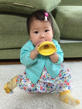 「Carter's（カーターズ）のアイテム（その他アウター）」を使った、mamamaさん（レディース・70cm）の冬コーディネート