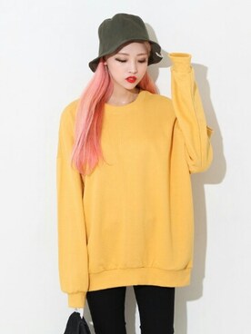 「BLANC..（ブラン）のアイテム（帽子）」を使った、bullangさん（レディース・158cm）の秋コーディネート