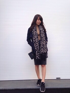 「gray」｜「アイテム（スタジャン）」を使った、Krysten🐱さん（レディース・163cm）の冬コーディネート