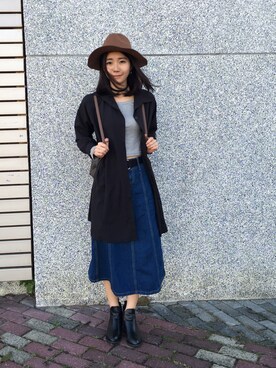 「5（ファイブ）のアイテム（帽子）」を使った、Krysten🐱さん（レディース・163cm）の冬コーディネート