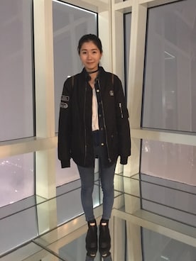 「Lulus（-）のアイテム（ジャケット/アウター）」を使った、Krysten🐱さん（レディース・163cm）の春コーディネート