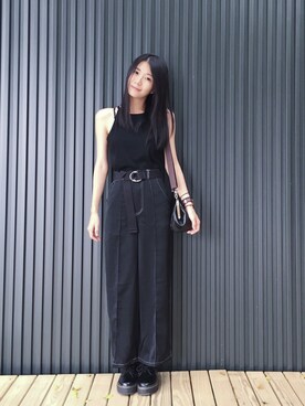 「AAのアイテム（バッグ）」を使った、Krysten🐱さん（レディース・163cm）の夏コーディネート