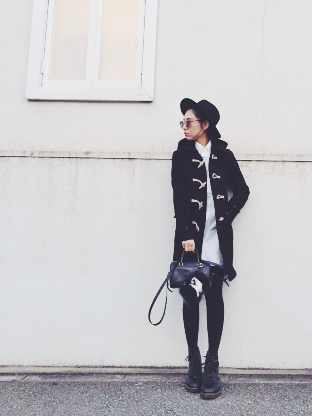 SAINT LAURENT PARIS ダッフルコート SAINT LAURENT]ダッフルコート Black