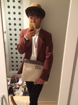 「Paul Smith（ポールスミス）のアイテム（セットアップ）」を使った、おきたんたんさん（メンズ・163cm）の秋コーディネート