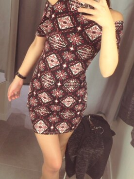 「H&M（エイチ・アンド・エム）のアイテム（ワンピース、その他）」を使った、mamiさん（レディース・152cm）の秋コーディネート