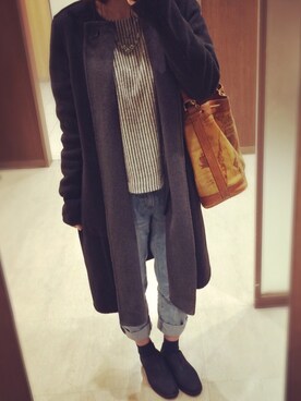 「UNIQLO（ユニクロ）のアイテム（ジャケット/アウター、グレー系）」を使った、mamiさん（レディース・152cm）の秋コーディネート