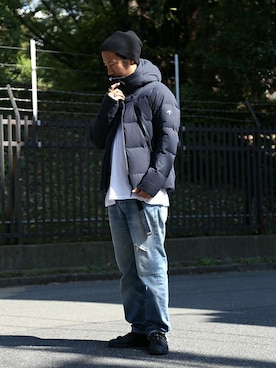 「And A（アンドエー）のアイテム（ジャケット/アウター）」を使った、Kameさん（メンズ・177cm）の秋コーディネート