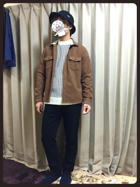 「ストリートカジュアル」｜「アイテム（その他アウター）」を使った、yuji@さん（メンズ・176cm）の冬コーディネート