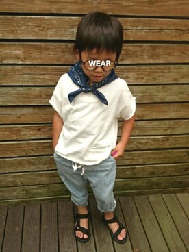 OU.さん（キッズ・110cm）の夏コーディネート