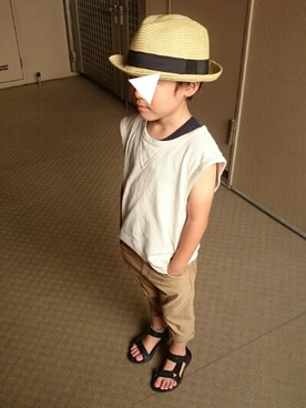 OU.さん（キッズ・110cm）の夏コーディネート